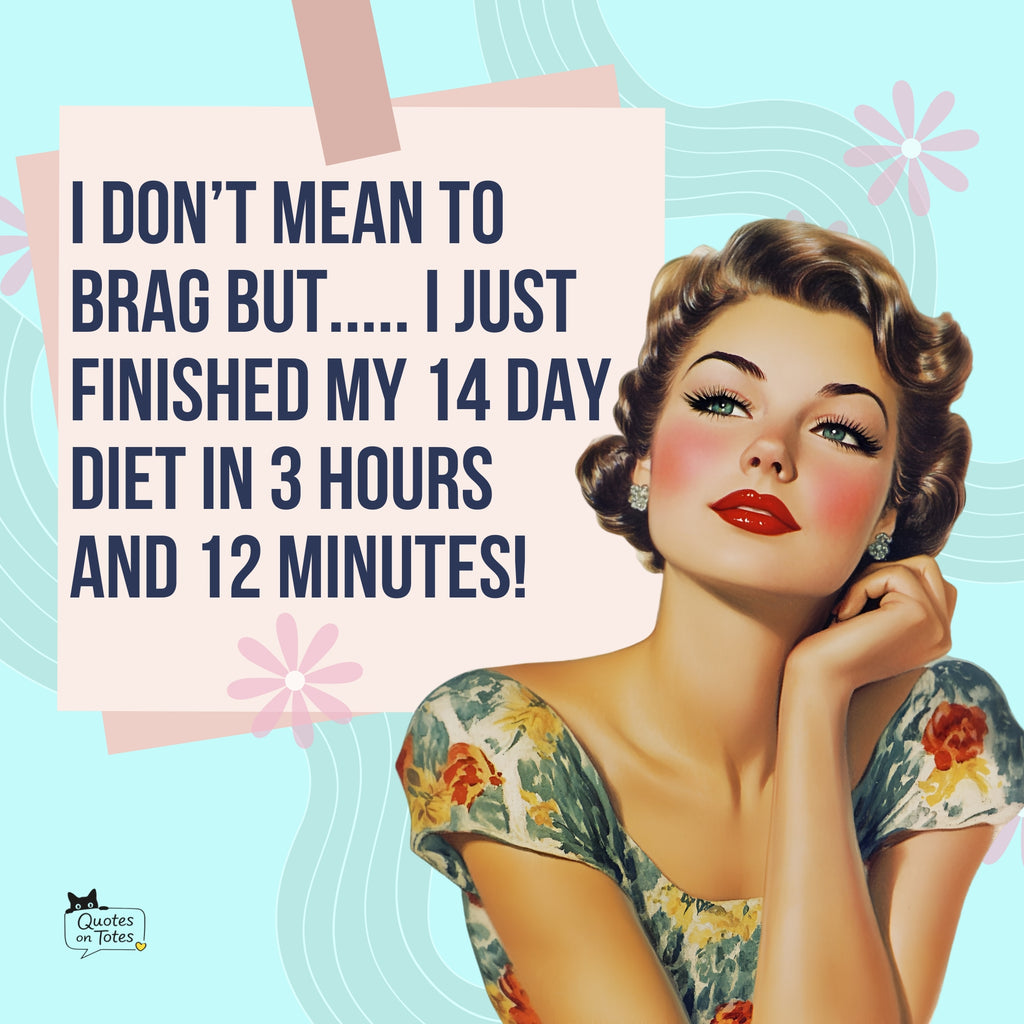 14 Day Diet Retro Tote Bag