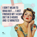 14 Day Diet Retro Tote Bag