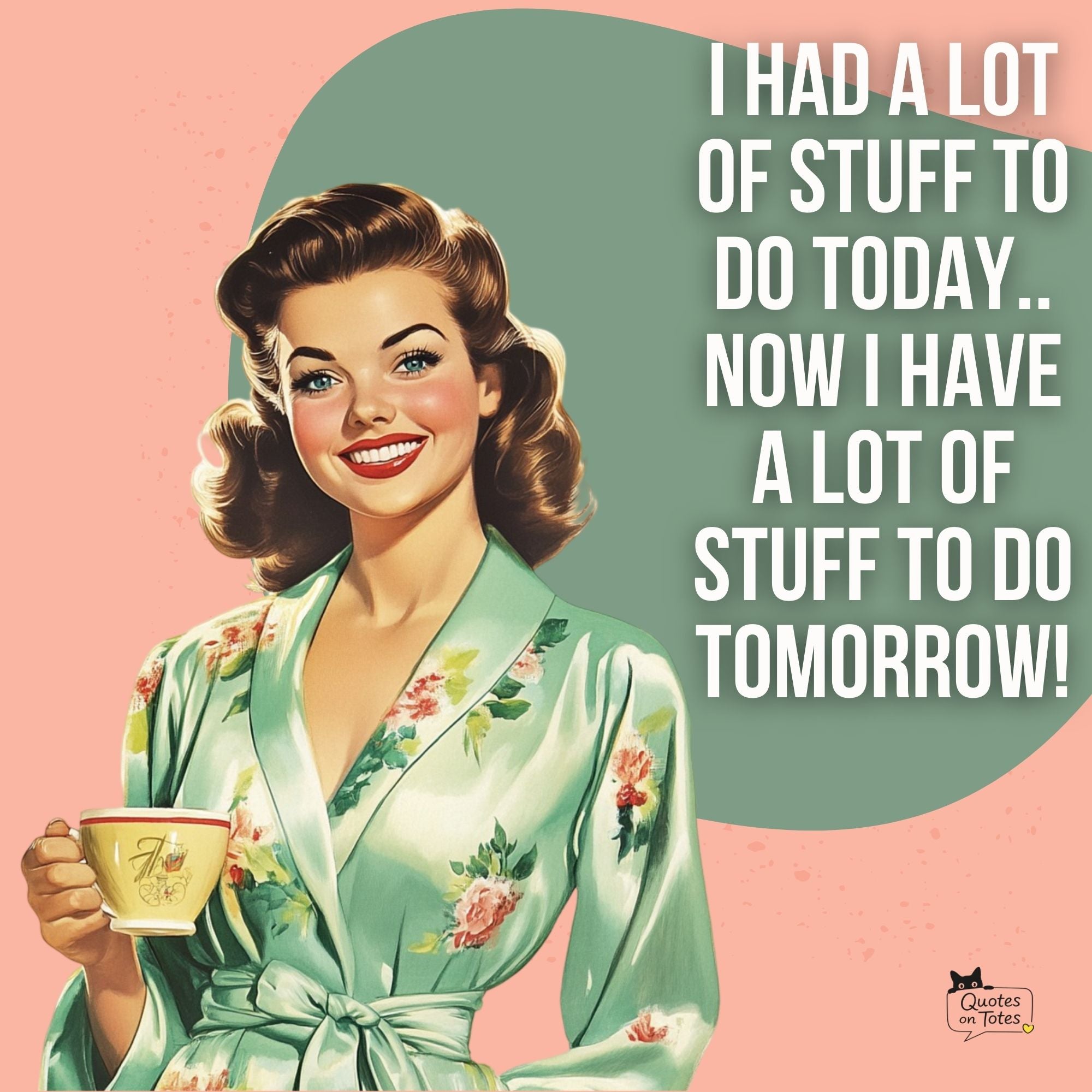Stuff to Do Retro Tote Bag