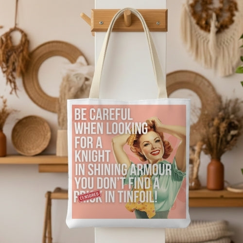 Shining Armor Retro Tote Bag