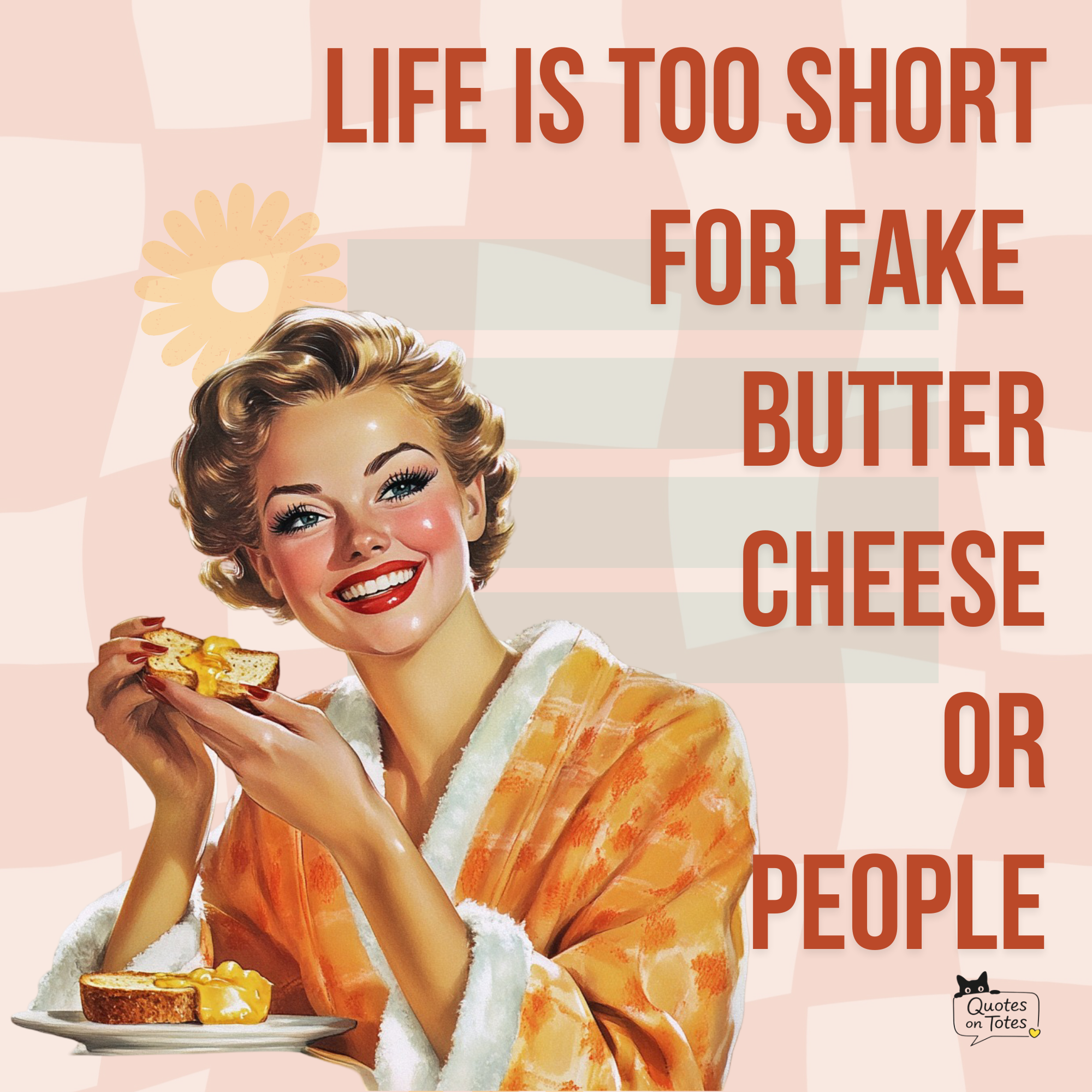 Fake Butter Retro Tote Bag