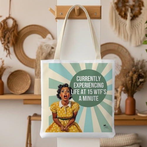 15 WTF's Retro Tote Bag