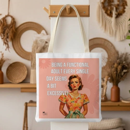 Excessive Retro Tote Bag