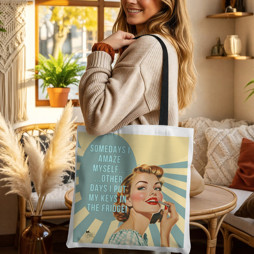 Amaze Myself Retro Tote Bag