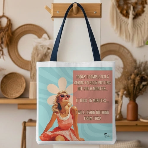 Learn Nothing Retro Tote Bag