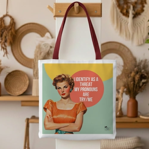 Try Me Retro Tote Bag