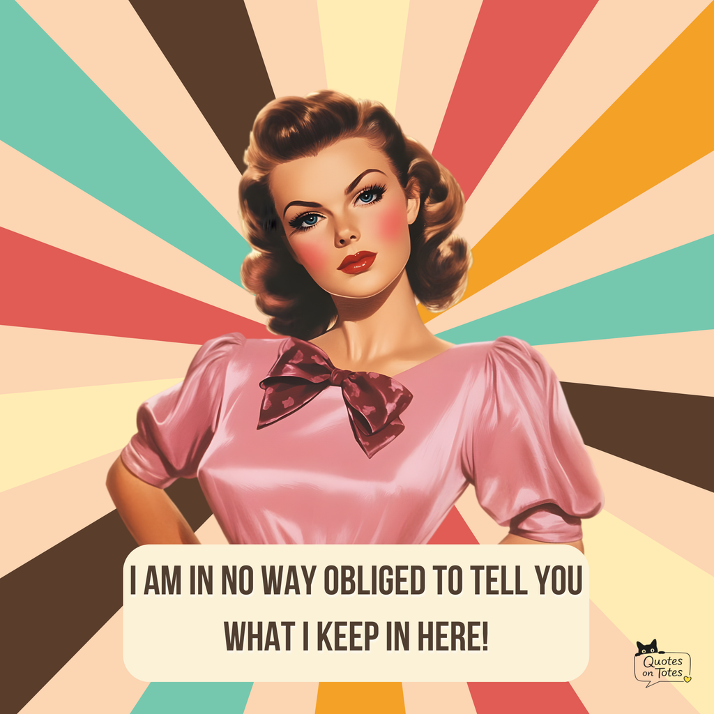 Not Obliged Retro Tote Bag
