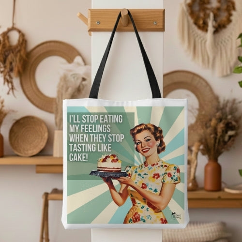 Feelings Taste Like Retro Tote Bag
