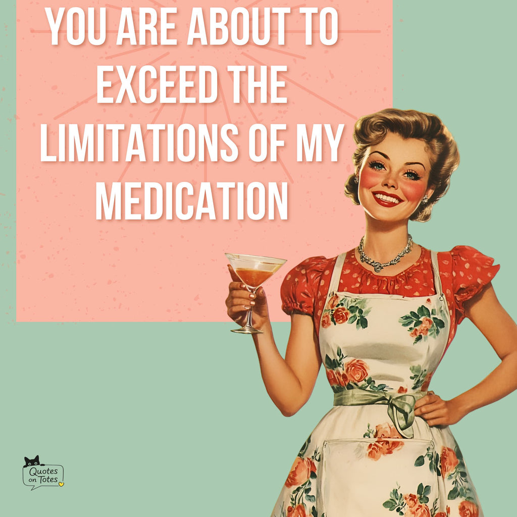 Medication Retro Tote Bag