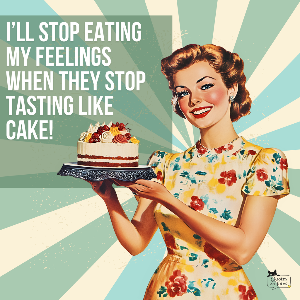 Feelings Taste Like Retro Tote Bag