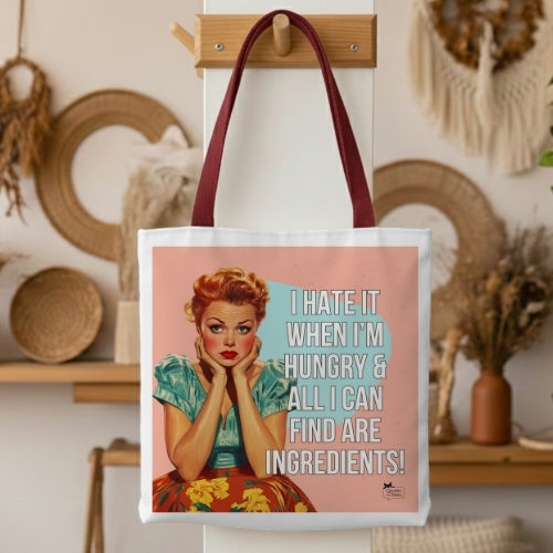 I'm Hungry Retro Tote Bag