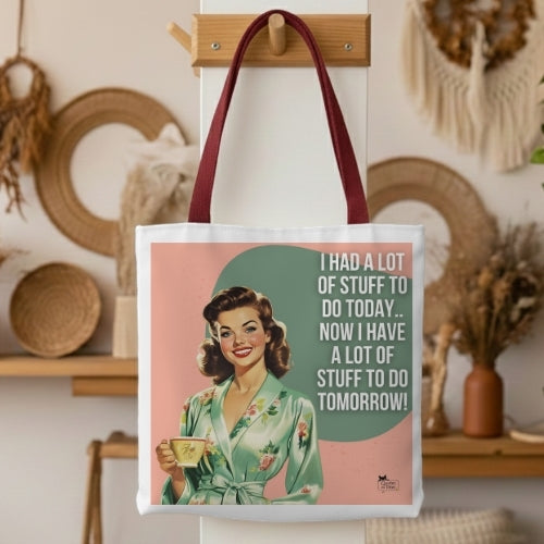 Stuff to Do Retro Tote Bag