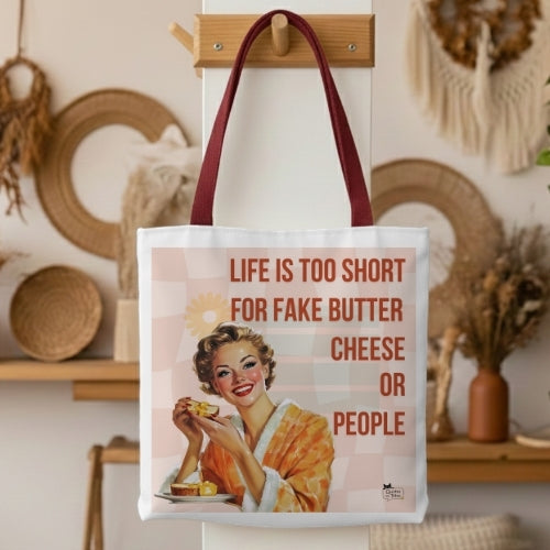 Fake Butter Retro Tote Bag