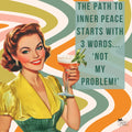 Not My problem Retro Tote Bag