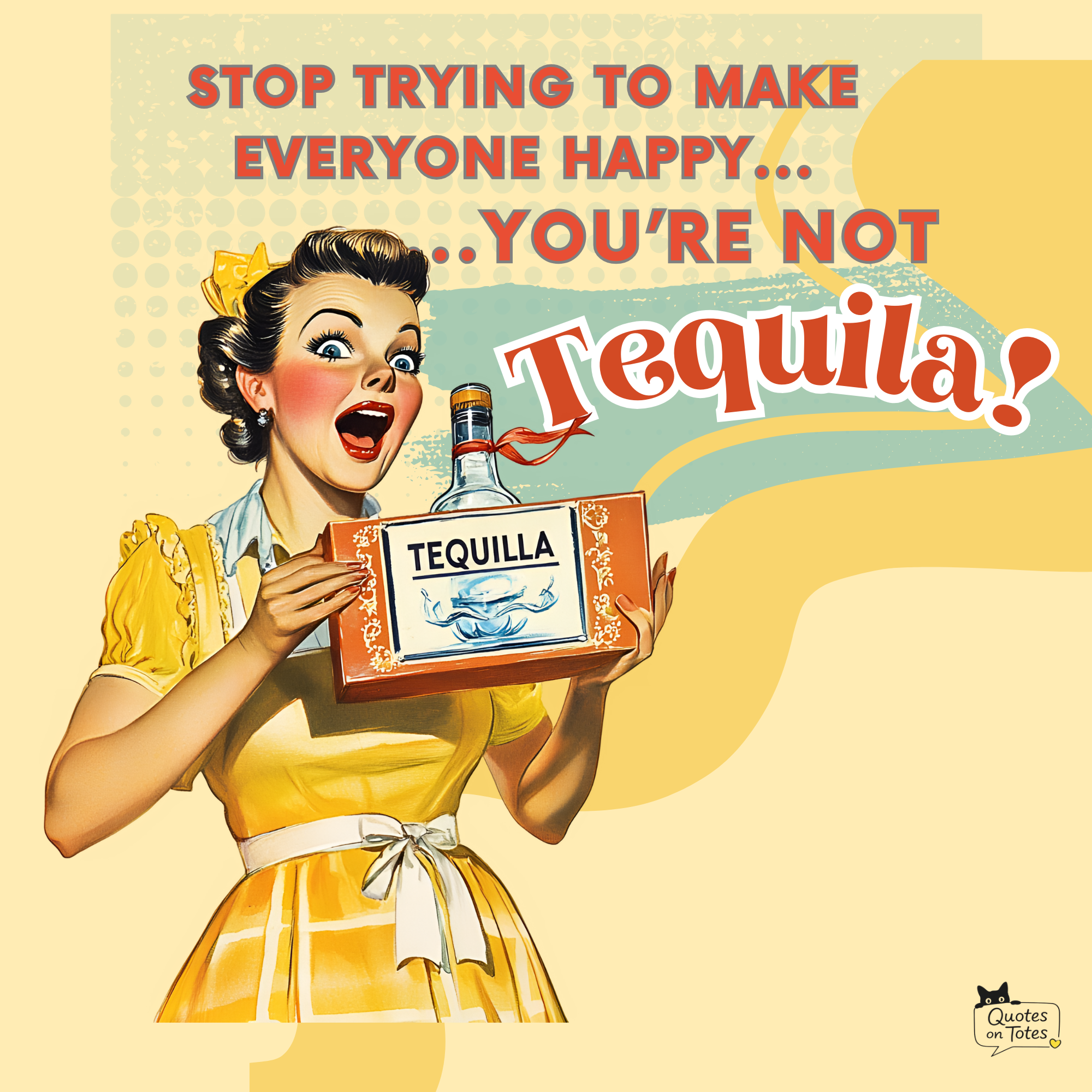 Tequila! Retro Tote Bag