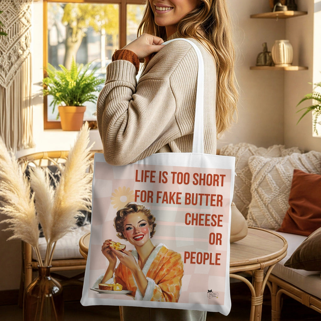 Fake Butter Retro Tote Bag