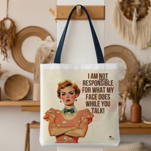 Not Responsible Retro Tote Bag