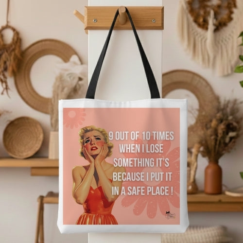 Safe Place Retro Tote Bag
