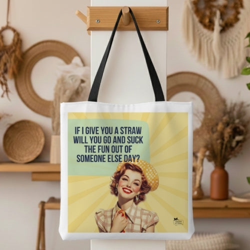 Suck The Fun Retro Tote Bag