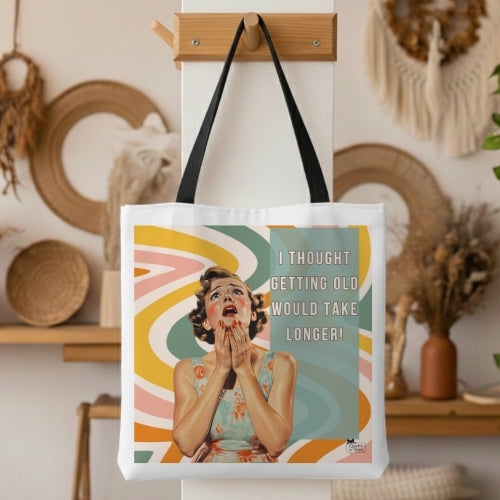 Getting Old Retro Tote Bag