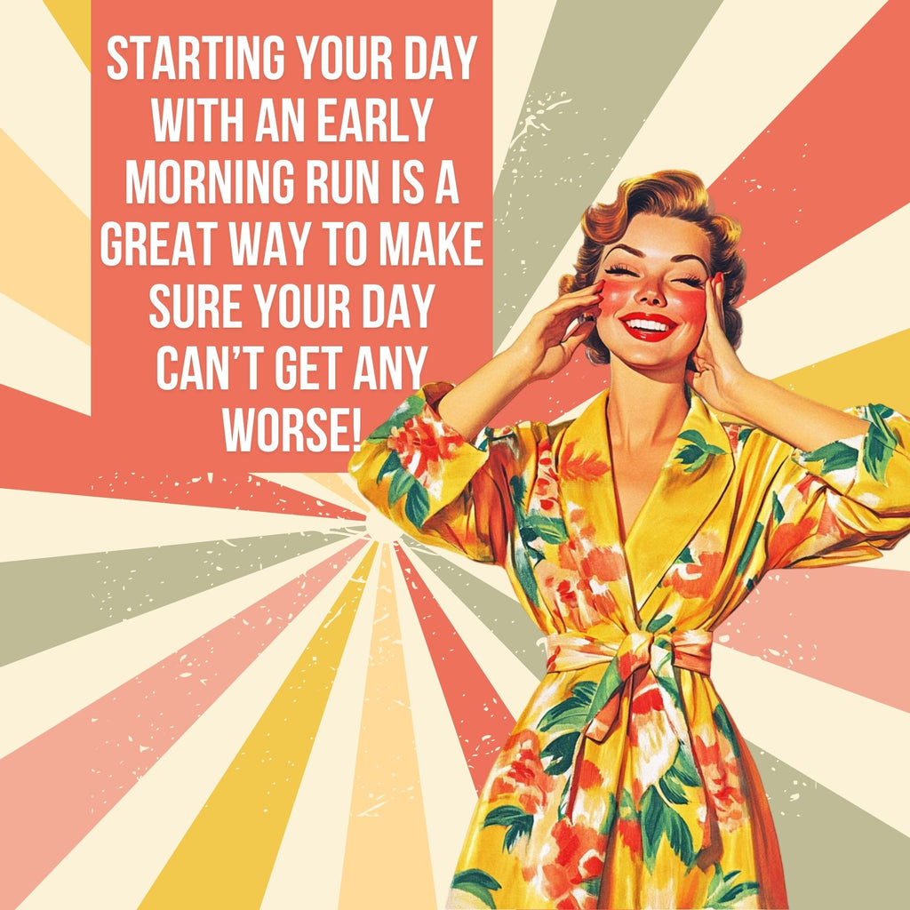 Morning Run Retro Tote Bag