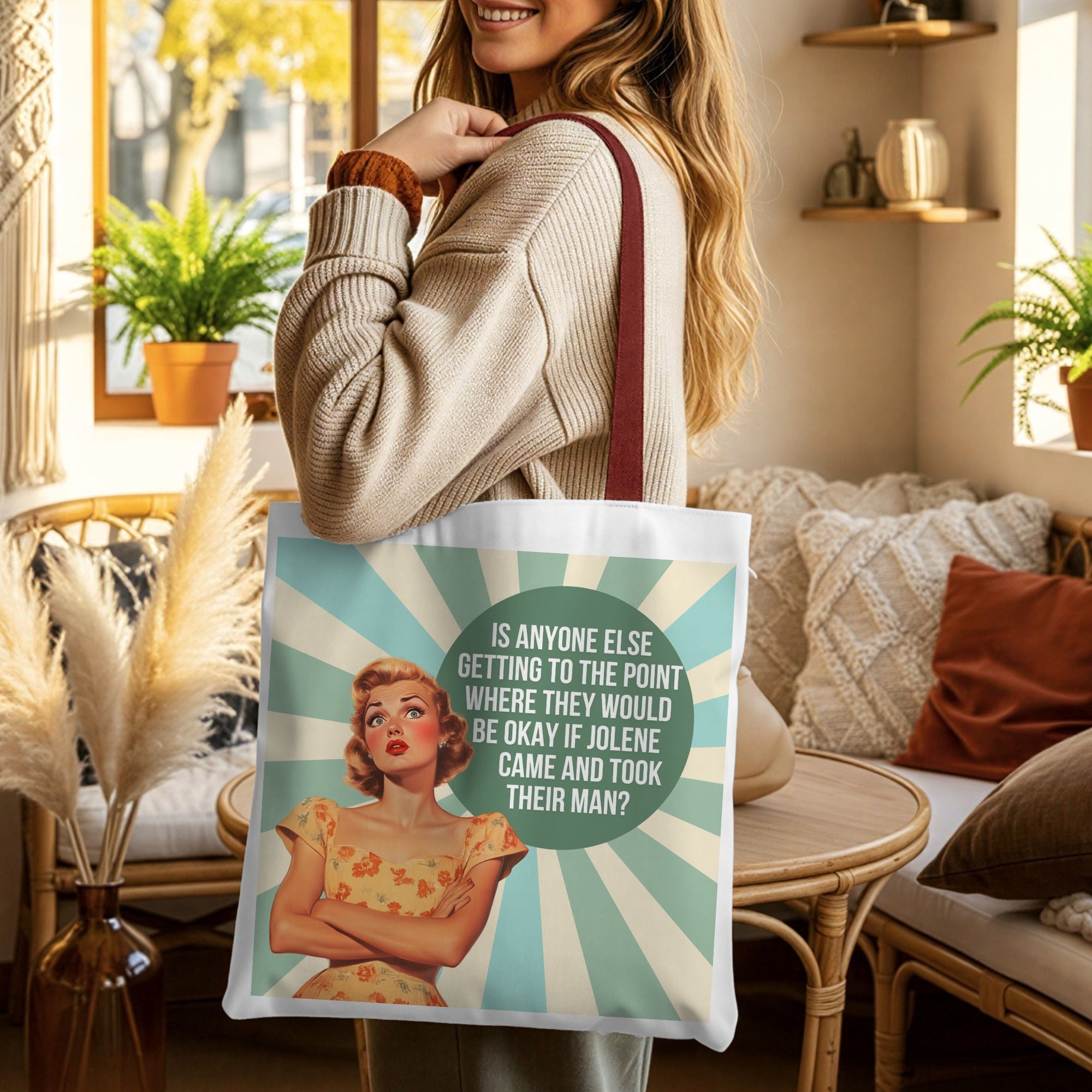 Jolene Retro Tote Bag