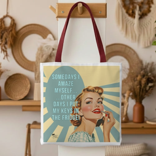 Amaze Myself Retro Tote Bag