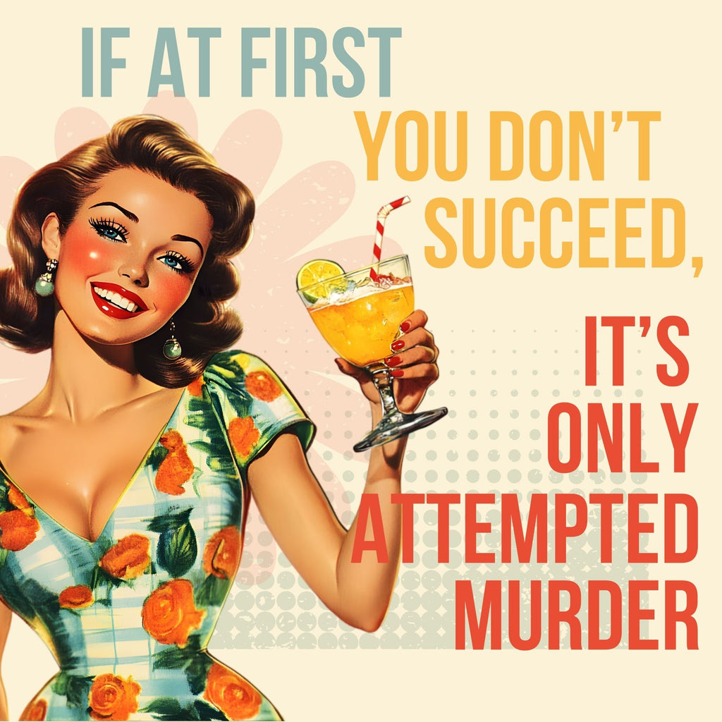 Attempted Murder Retro Tote Bag