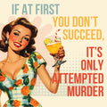 Attempted Murder Retro Tote Bag