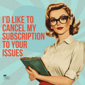 Cancel My Subscription Retro Tote Bag