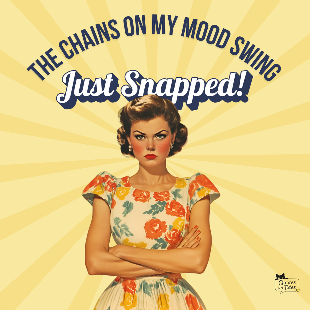 Mood Swing Retro Tote Bag