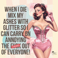 Glitter Retro Tote Bag