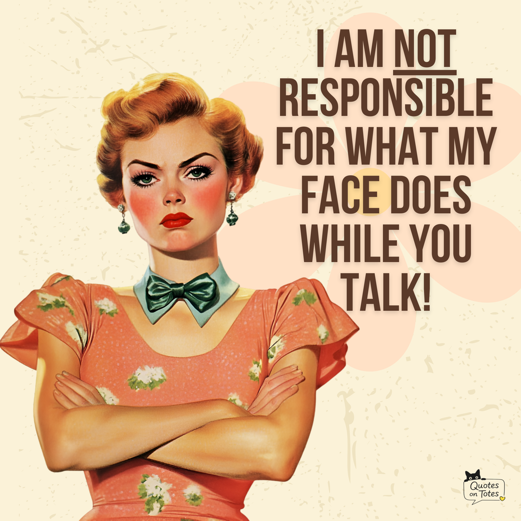 Not Responsible Retro Tote Bag