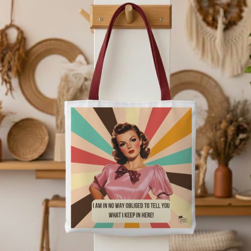 Not Obliged Retro Tote Bag