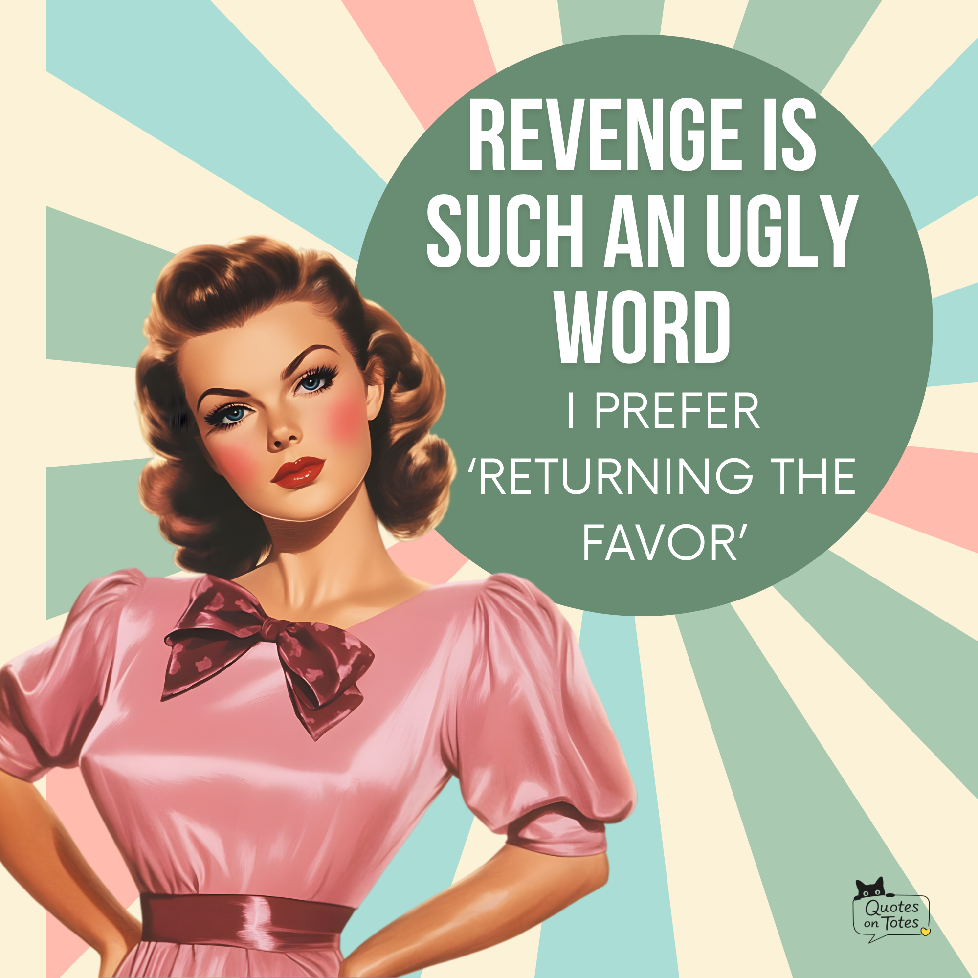 Revenge Retro Tote Bag