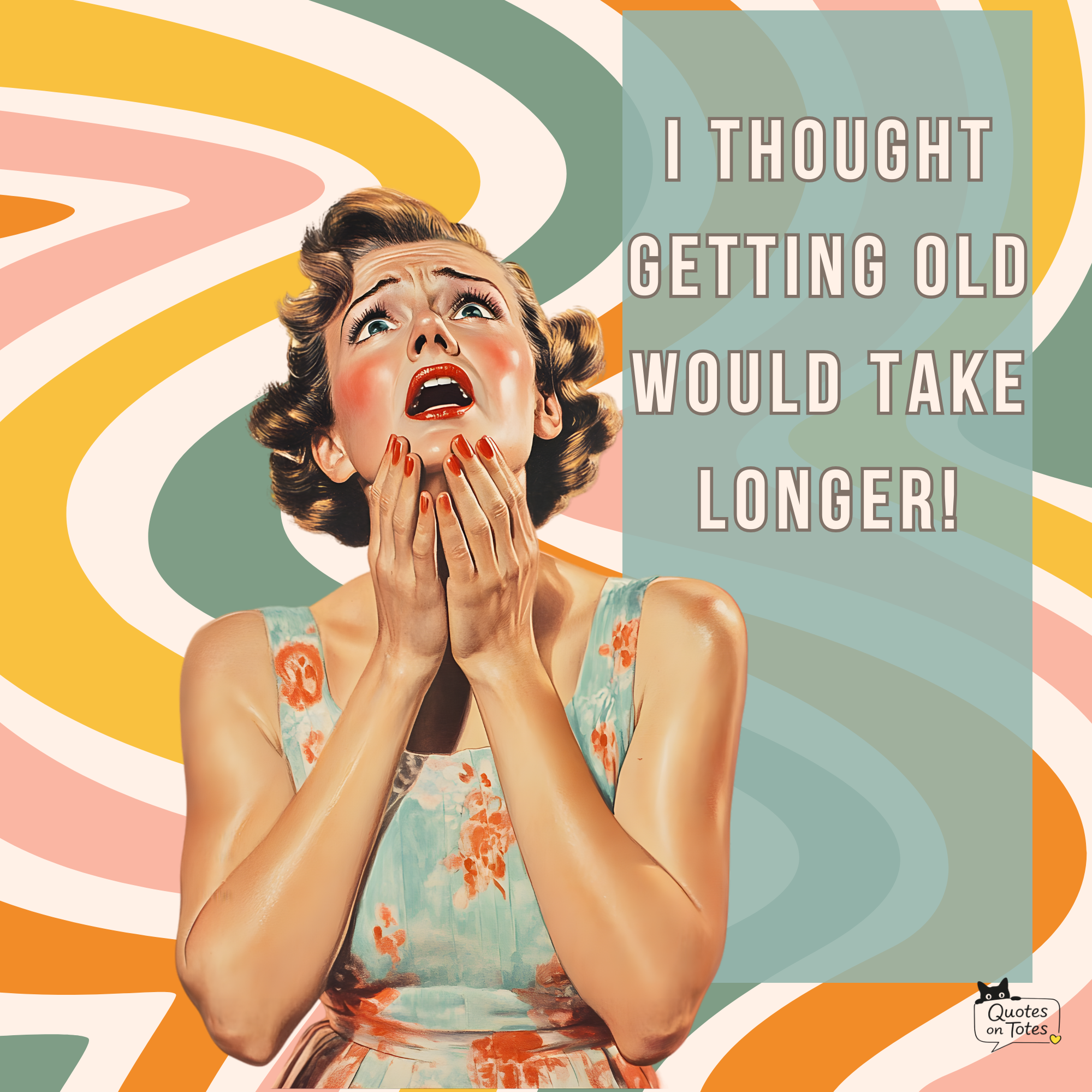 Getting Old Retro Tote Bag