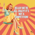 We're All Crazy Retro Tote Bag