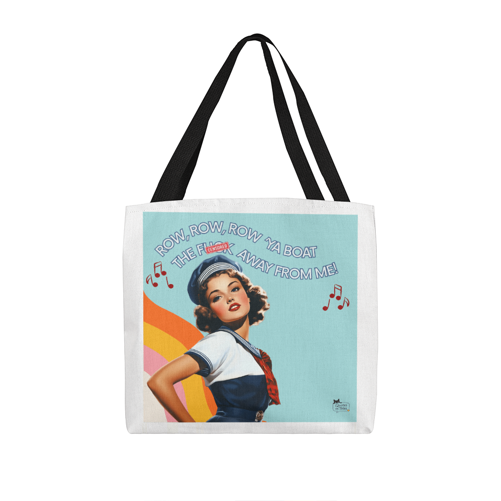 Row Ya Boat Retro Tote Bag