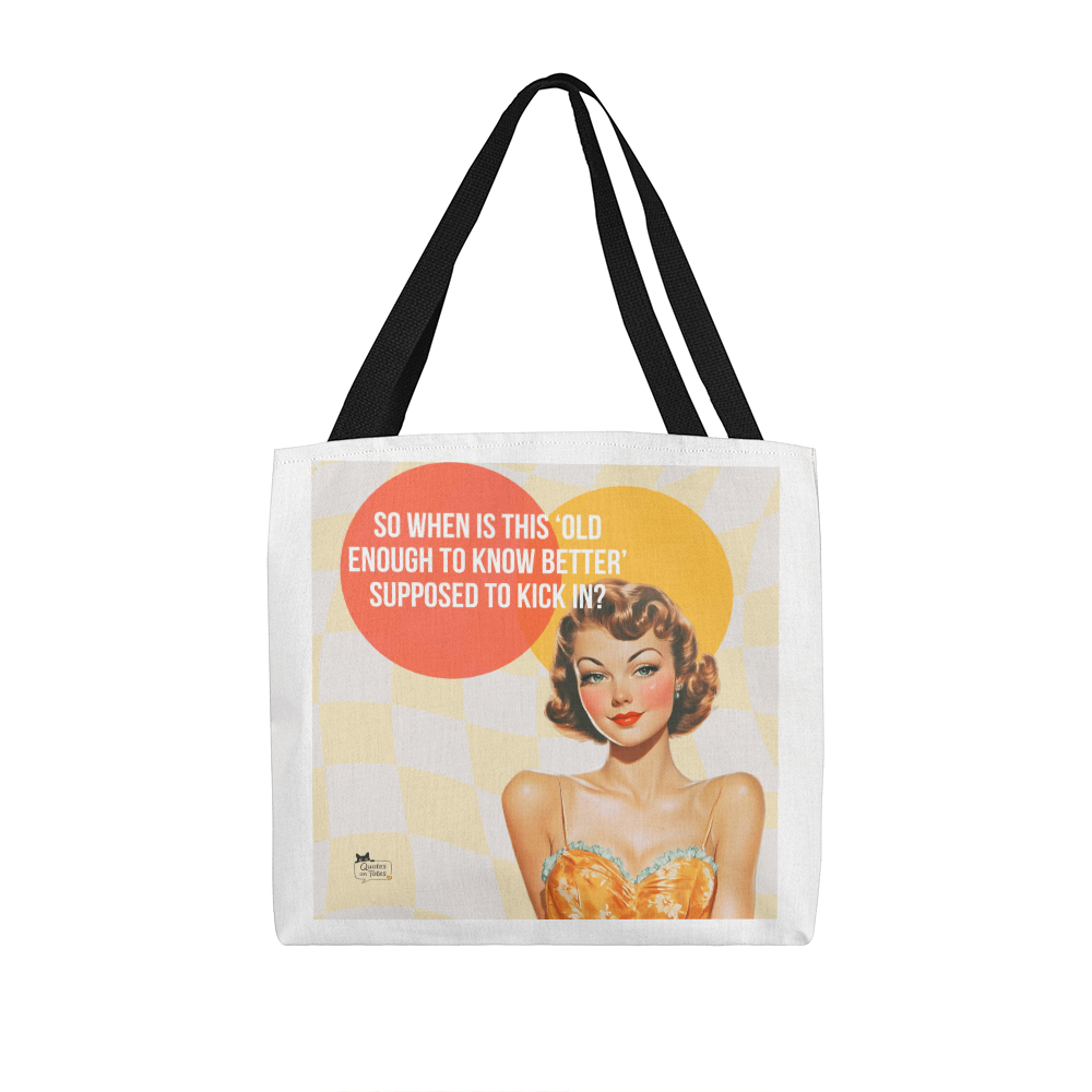 Kick In Retro Tote Bag