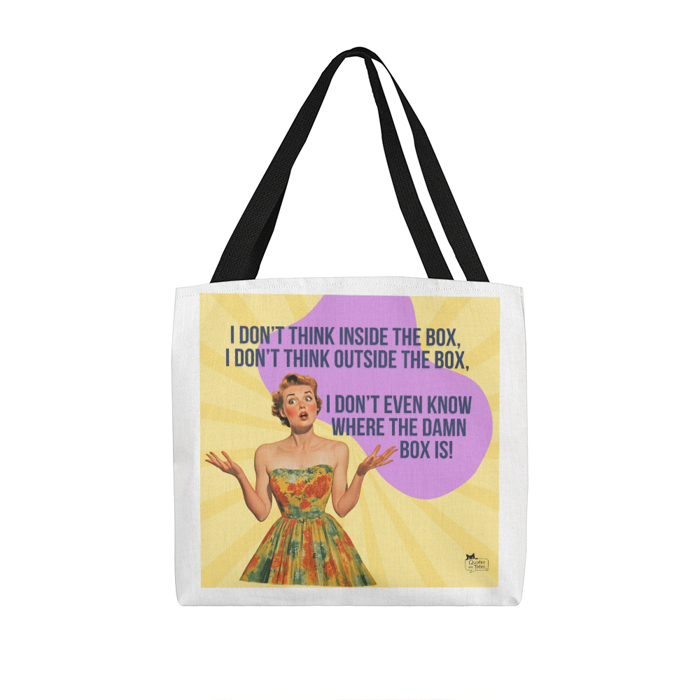 Where's The Box Retro Tote Bag