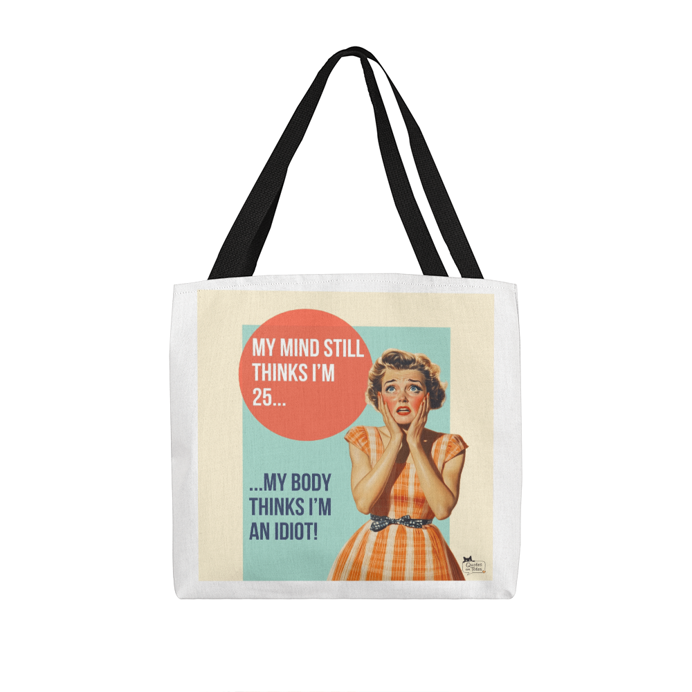 I'm an Idiot Retro Tote Bag