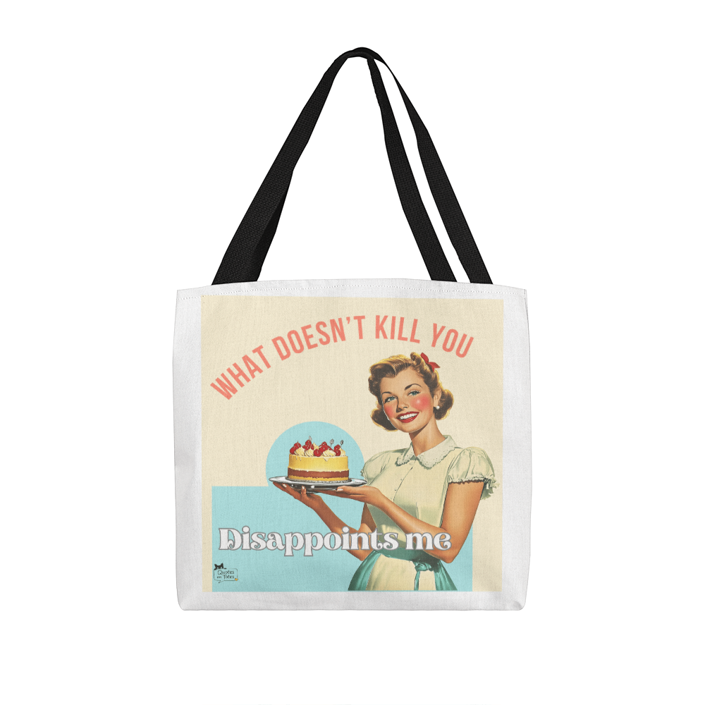 What Doesn't Kill You Retro Tote Bag
