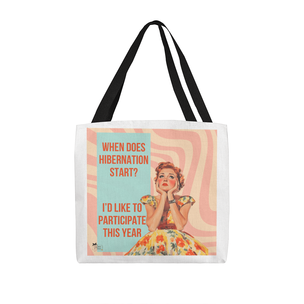 Hibernation Retro Tote Bag
