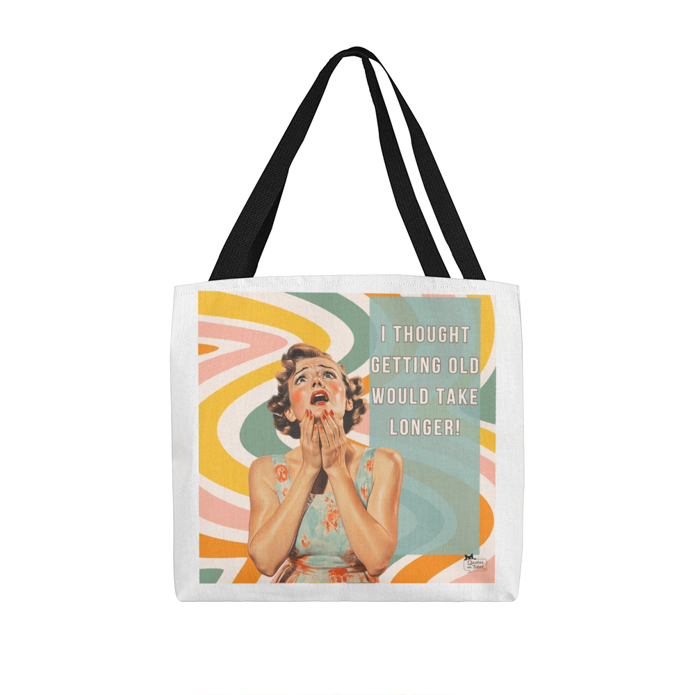 Getting Old Retro Tote Bag