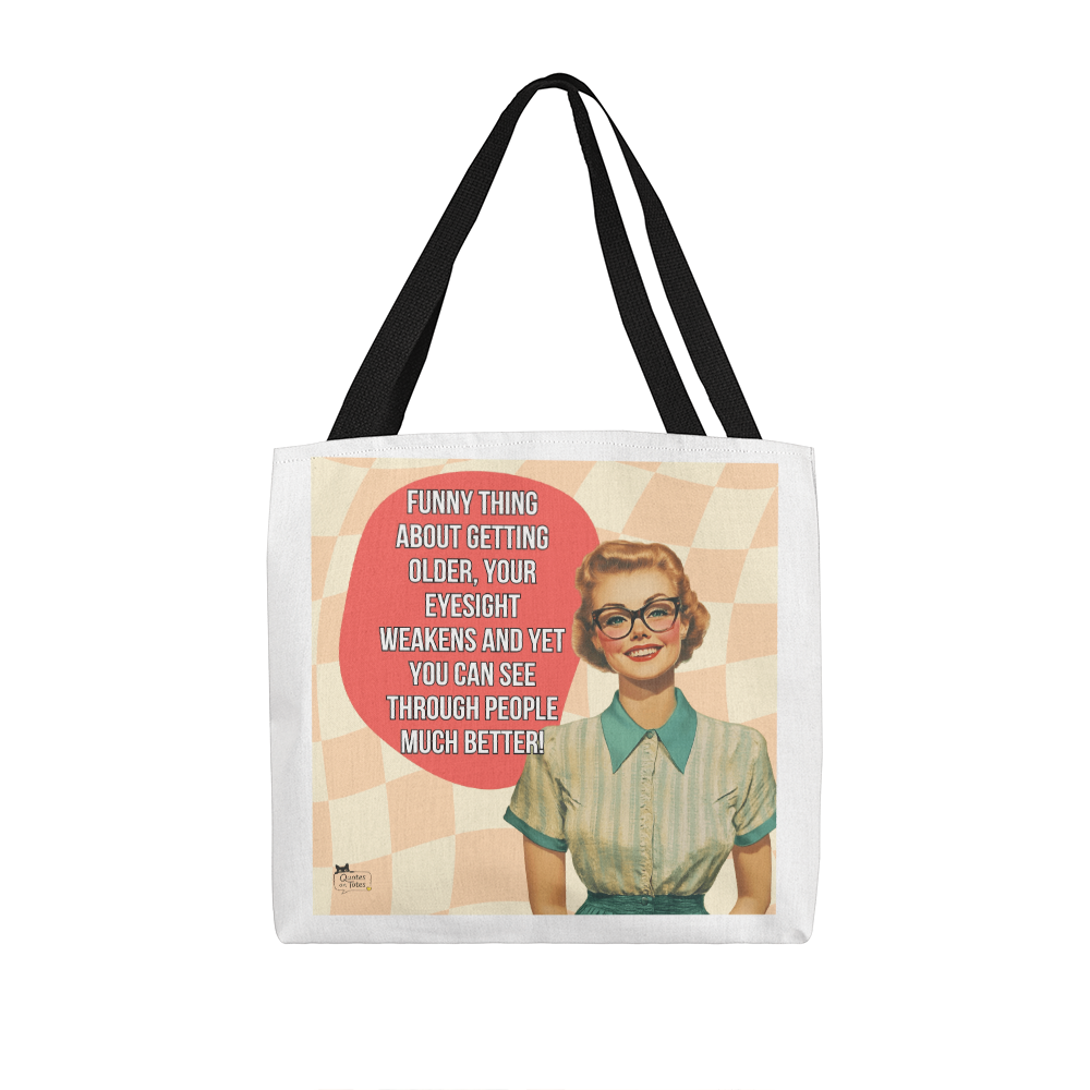 Weak Eyesight Retro Tote Bag