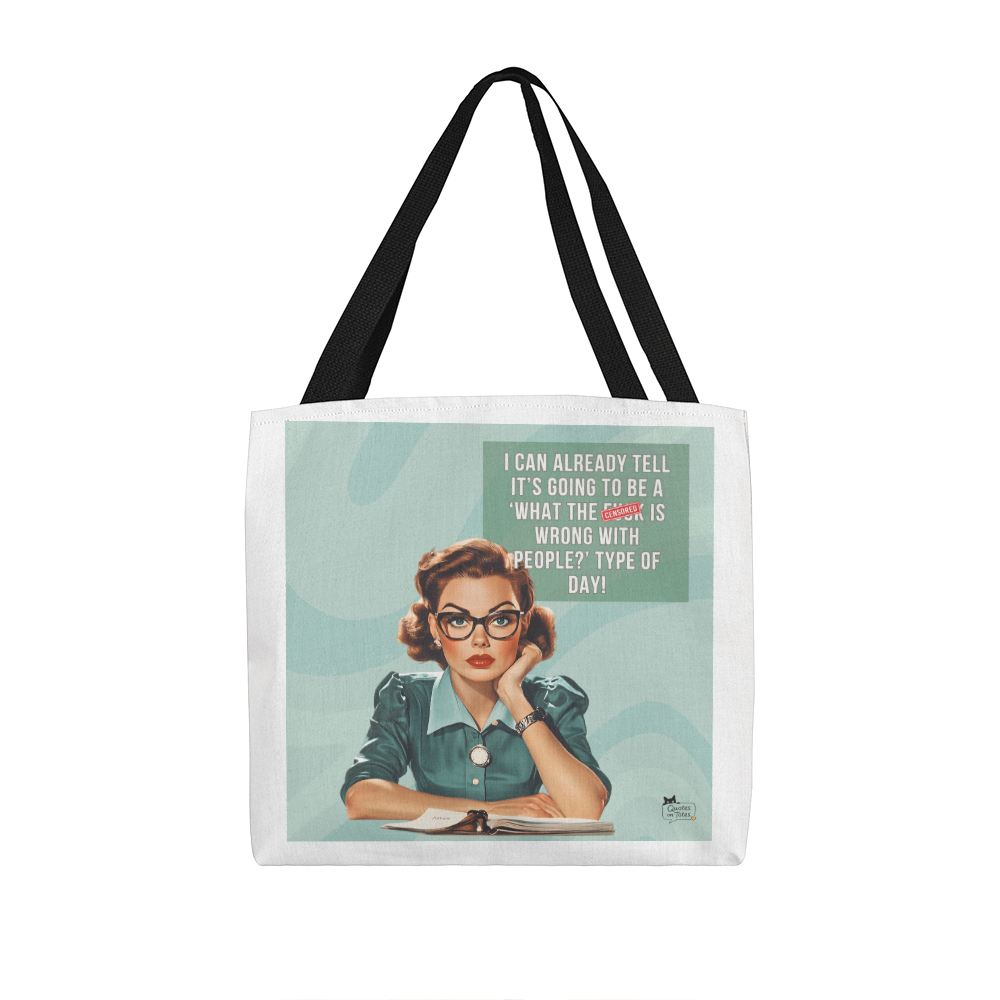 Wrong With People Retro Tote Bag