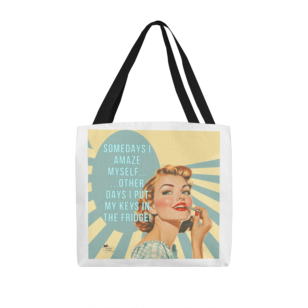 Amaze Myself Retro Tote Bag