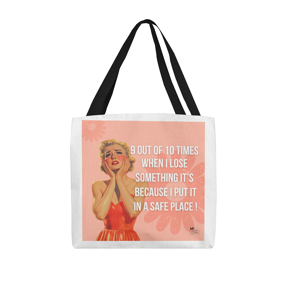 Safe Place Retro Tote Bag