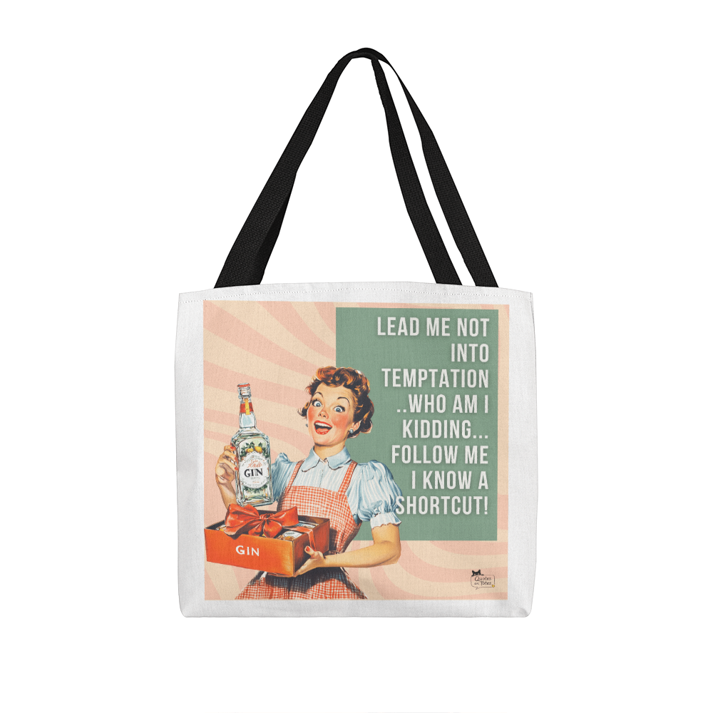 Temptation Retro Tote Bag