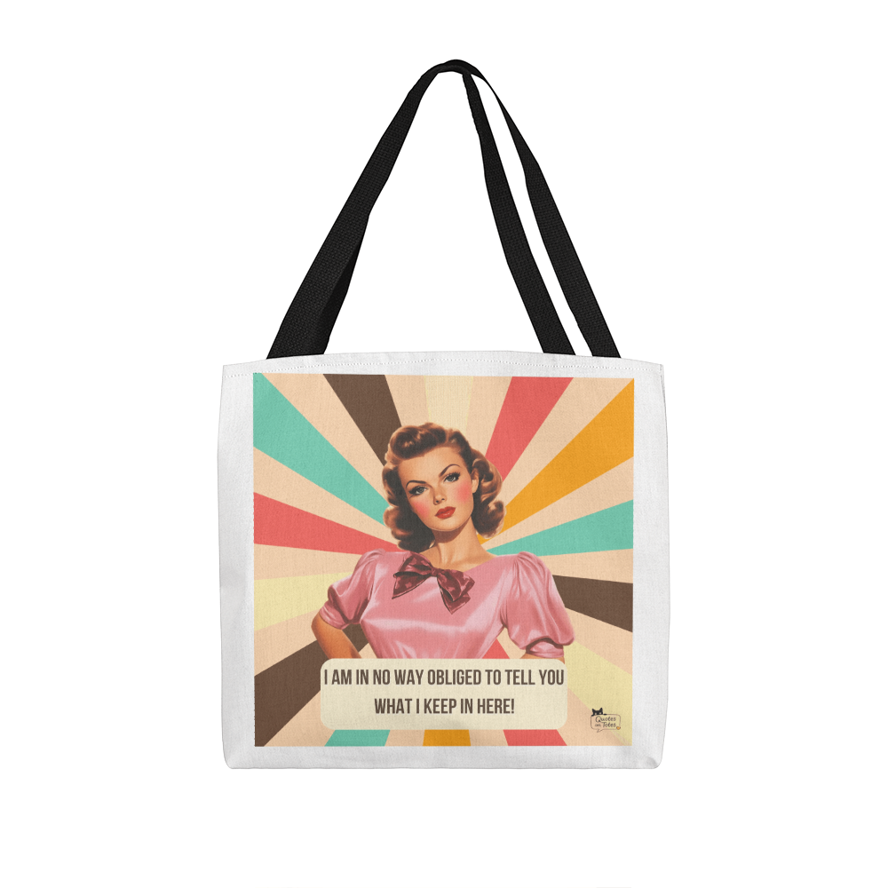 Not Obliged Retro Tote Bag